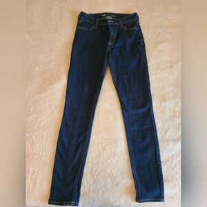 Old navy high-rise super skinny dark blue jeans size 2